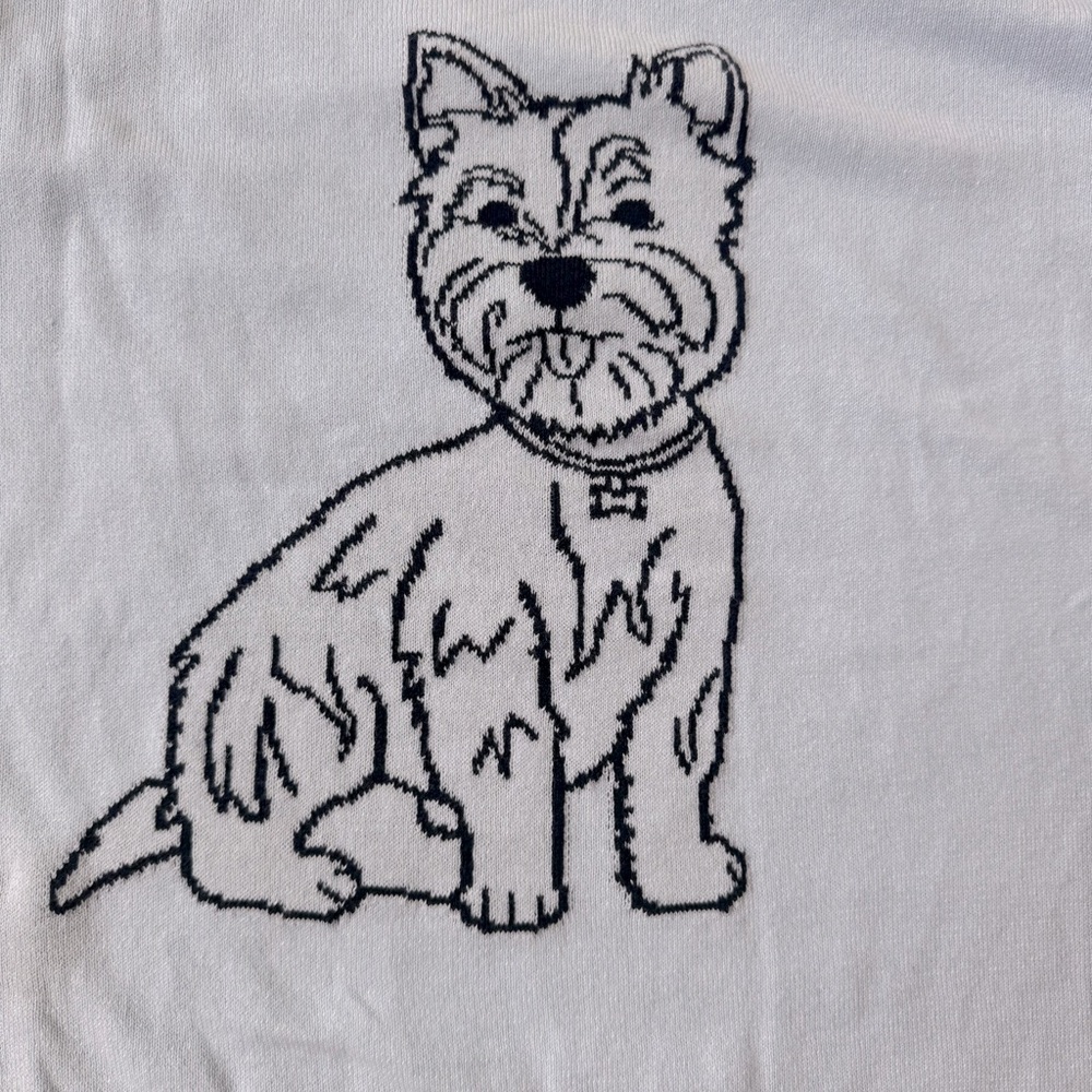 Alachan Koa Westie pullover sweater cotton cashmere blue size L - Picture 6 of 14